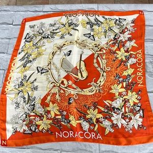 Noracora vintage satin scarf